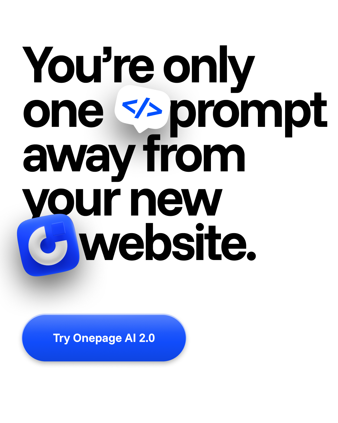 Onepage Facebook ad