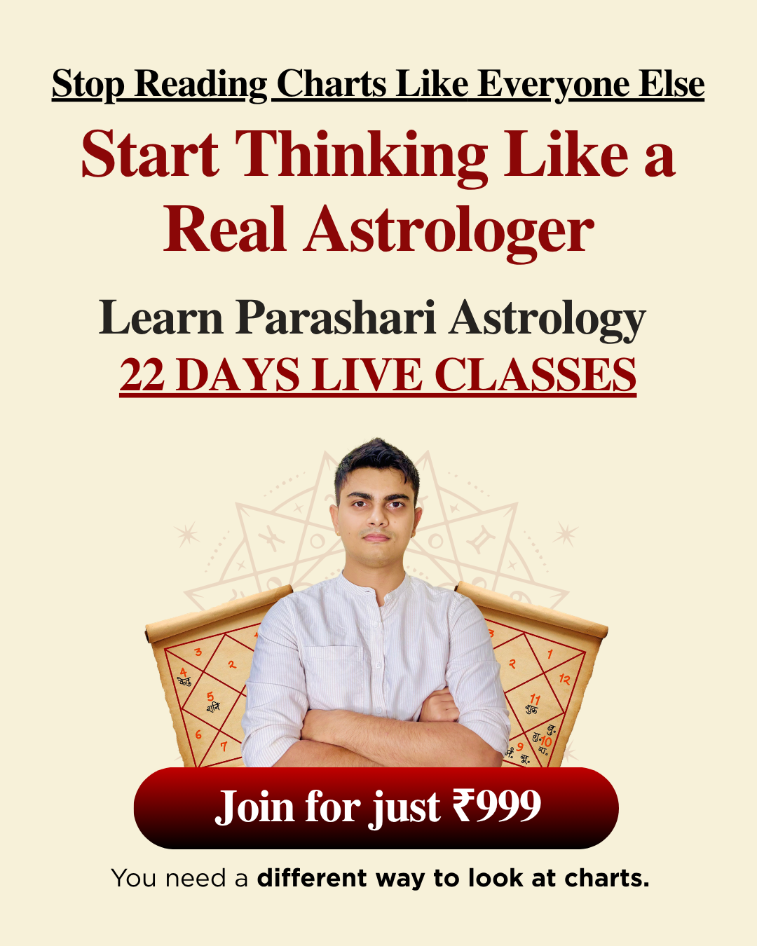 Astro Ansh Facebook ad: Only ₹999 - Vedic Astrology, 22 Live Classes