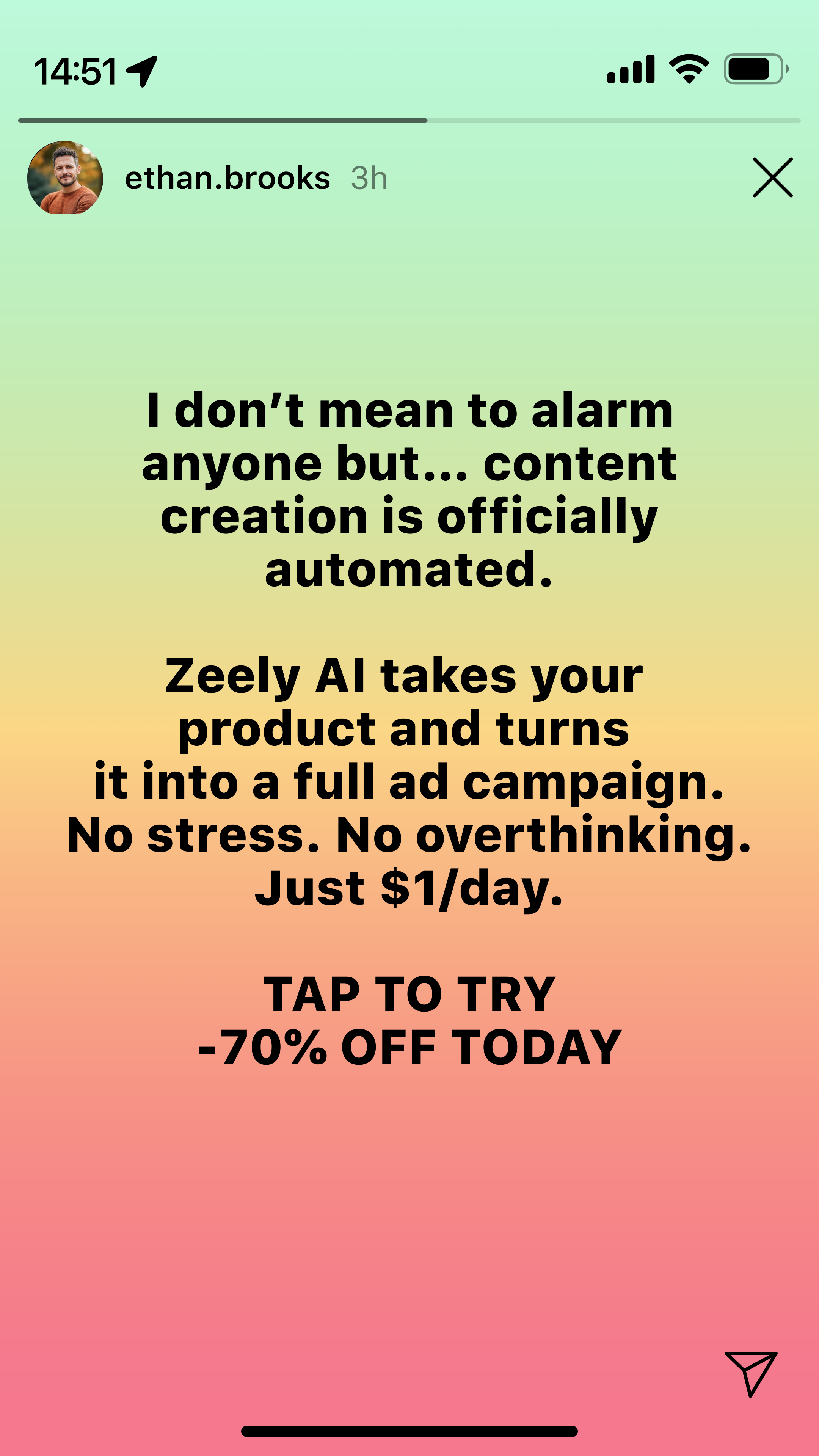 Zeely Facebook ad