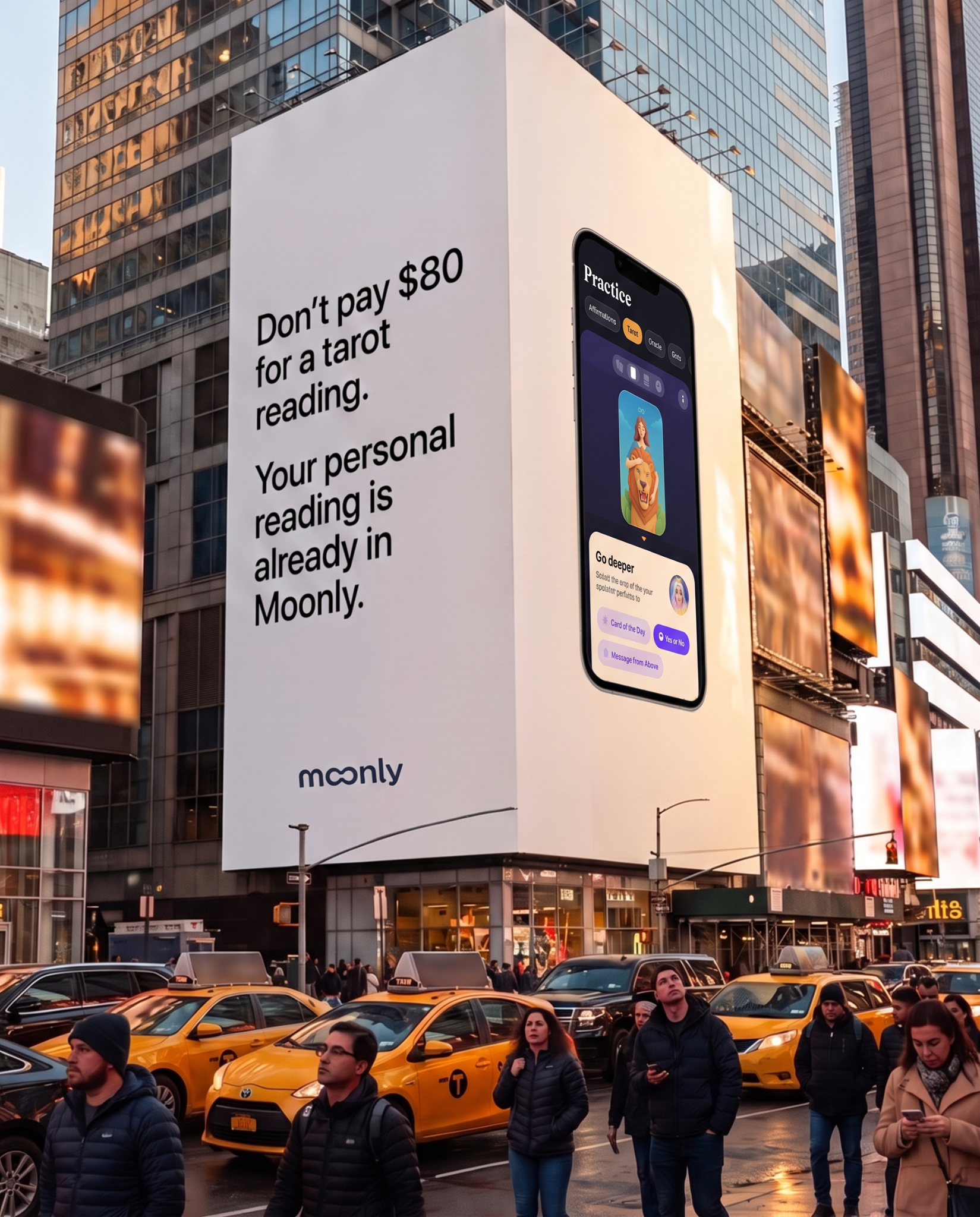 Moonly Facebook ad