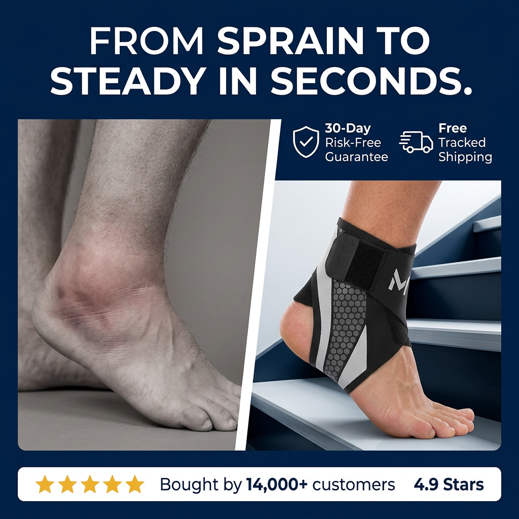 Athlete Recovery Lab Facebook ad: The Ankle Brace That Actually Fits In Your Shoes