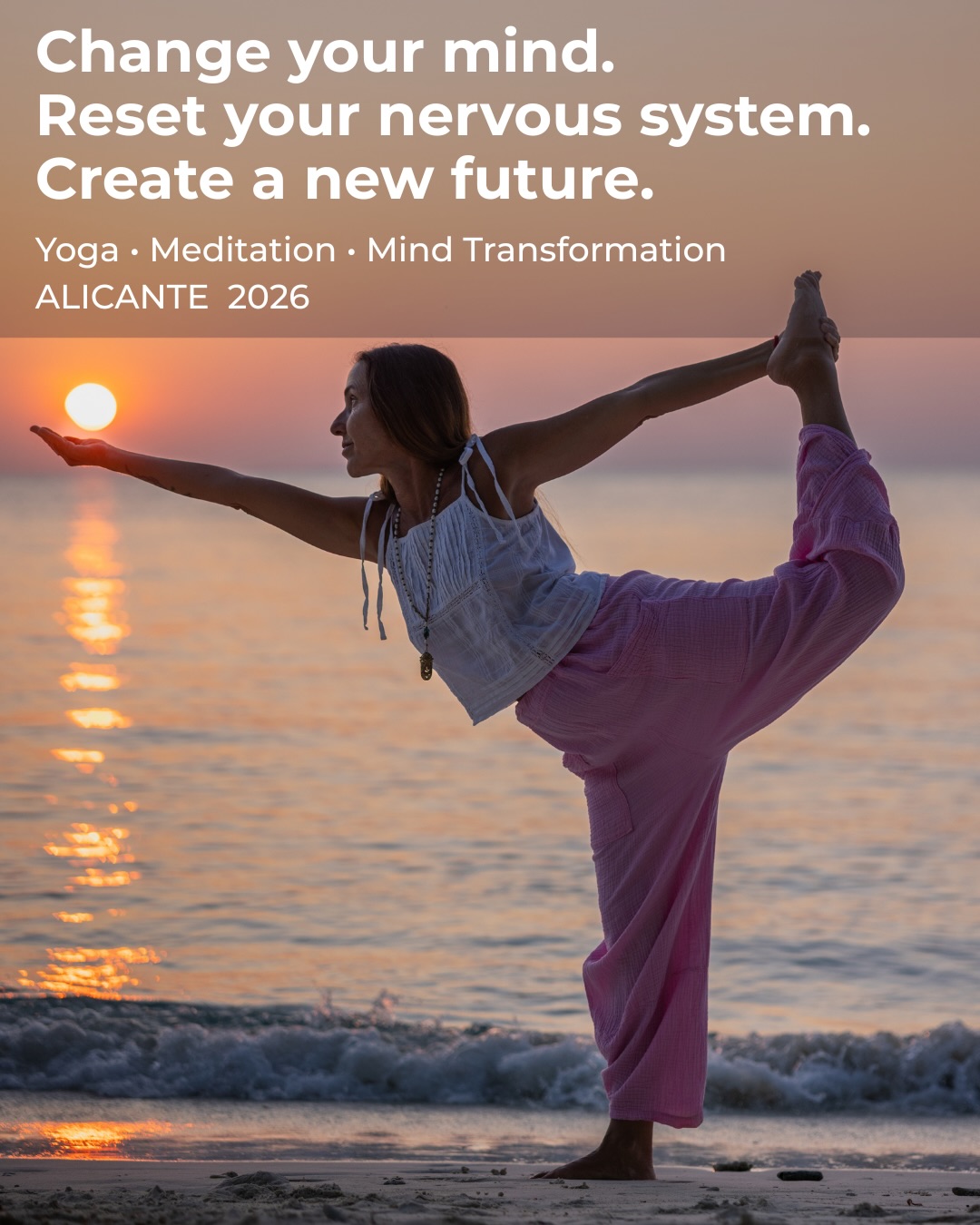 YOGA in IBIZA by Lena Tancredi Facebook ad: A week to step out of your routine……