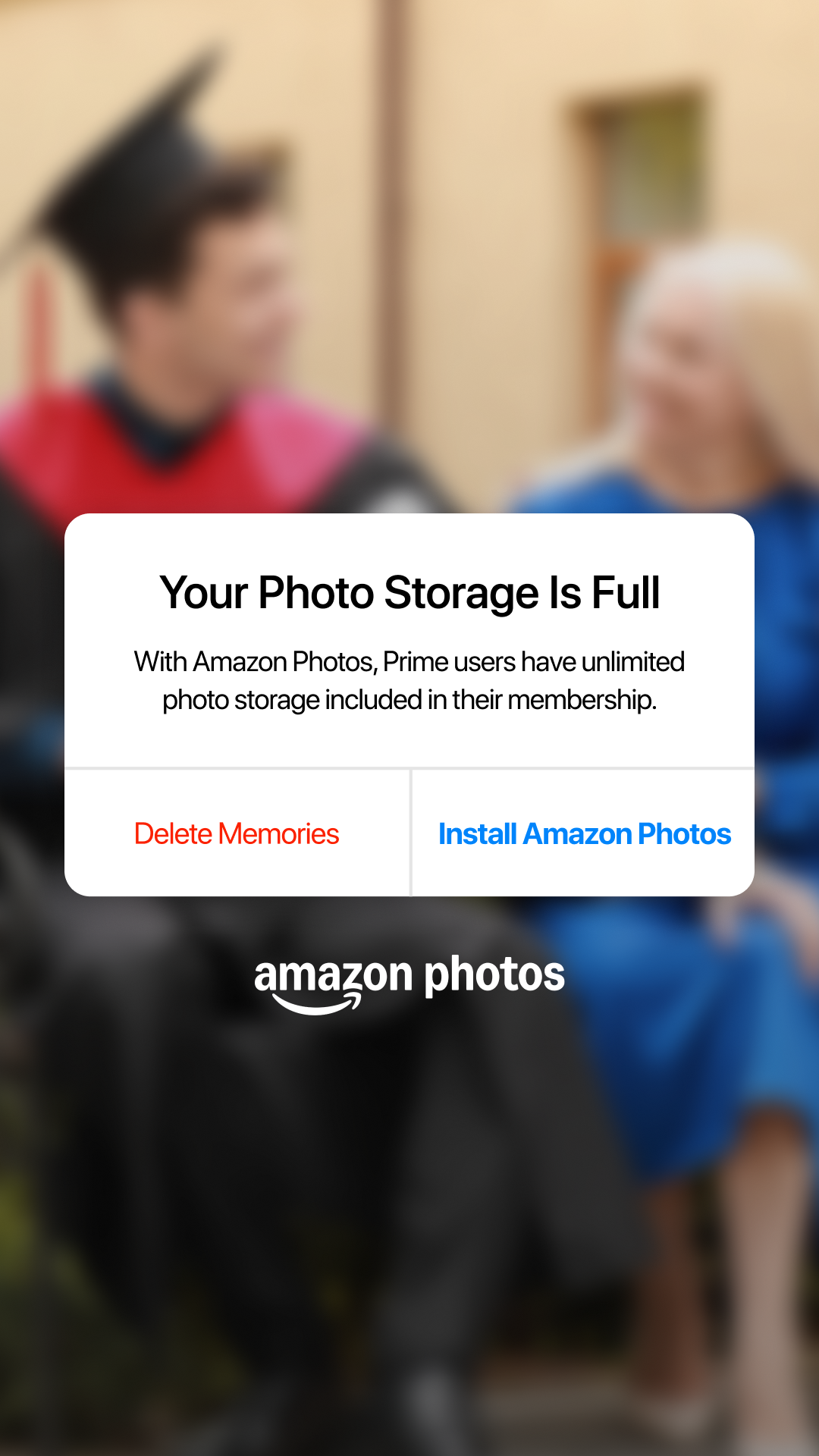 Amazon Photos Facebook ad