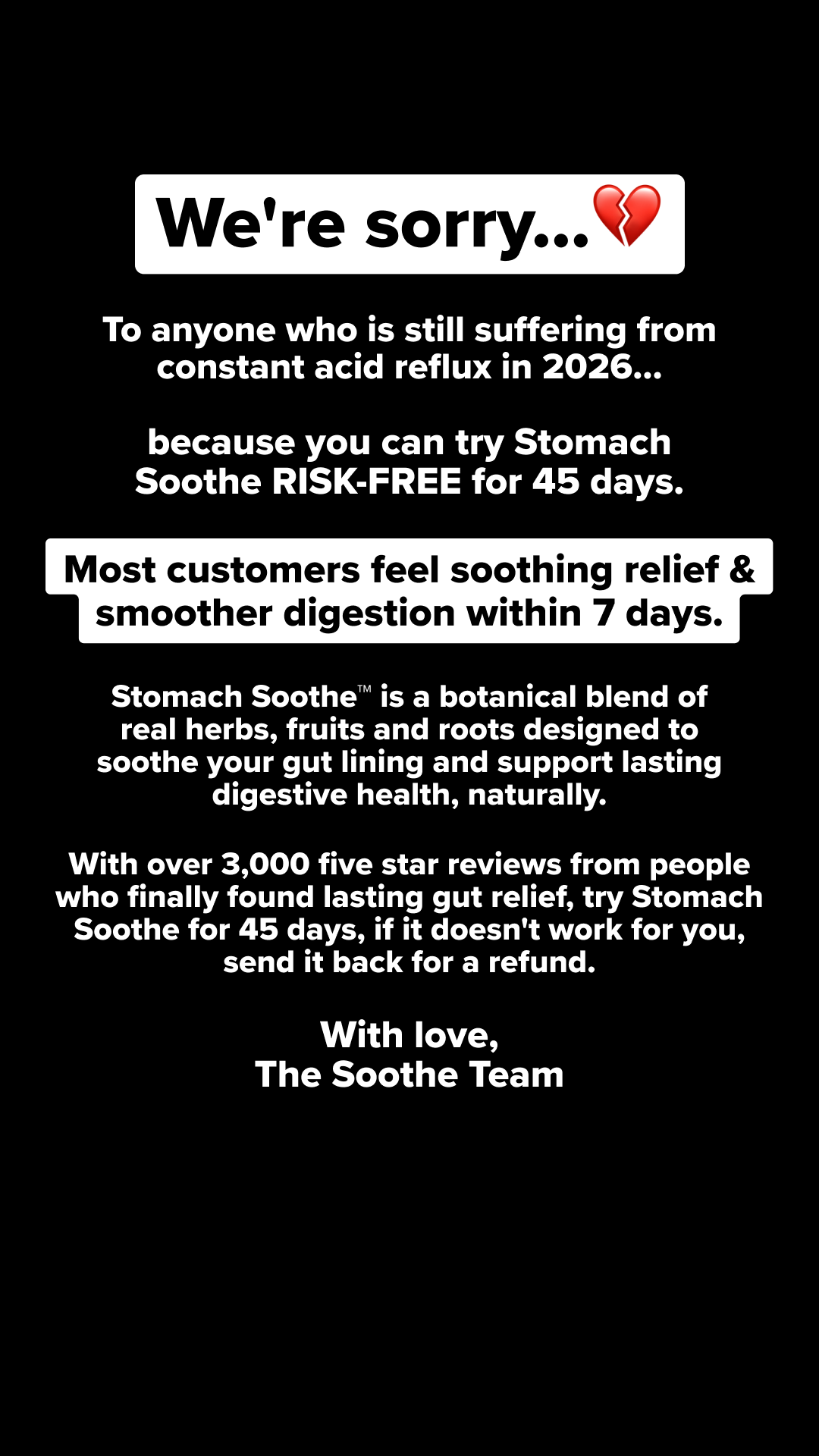 Soothe Naturals Facebook ad
