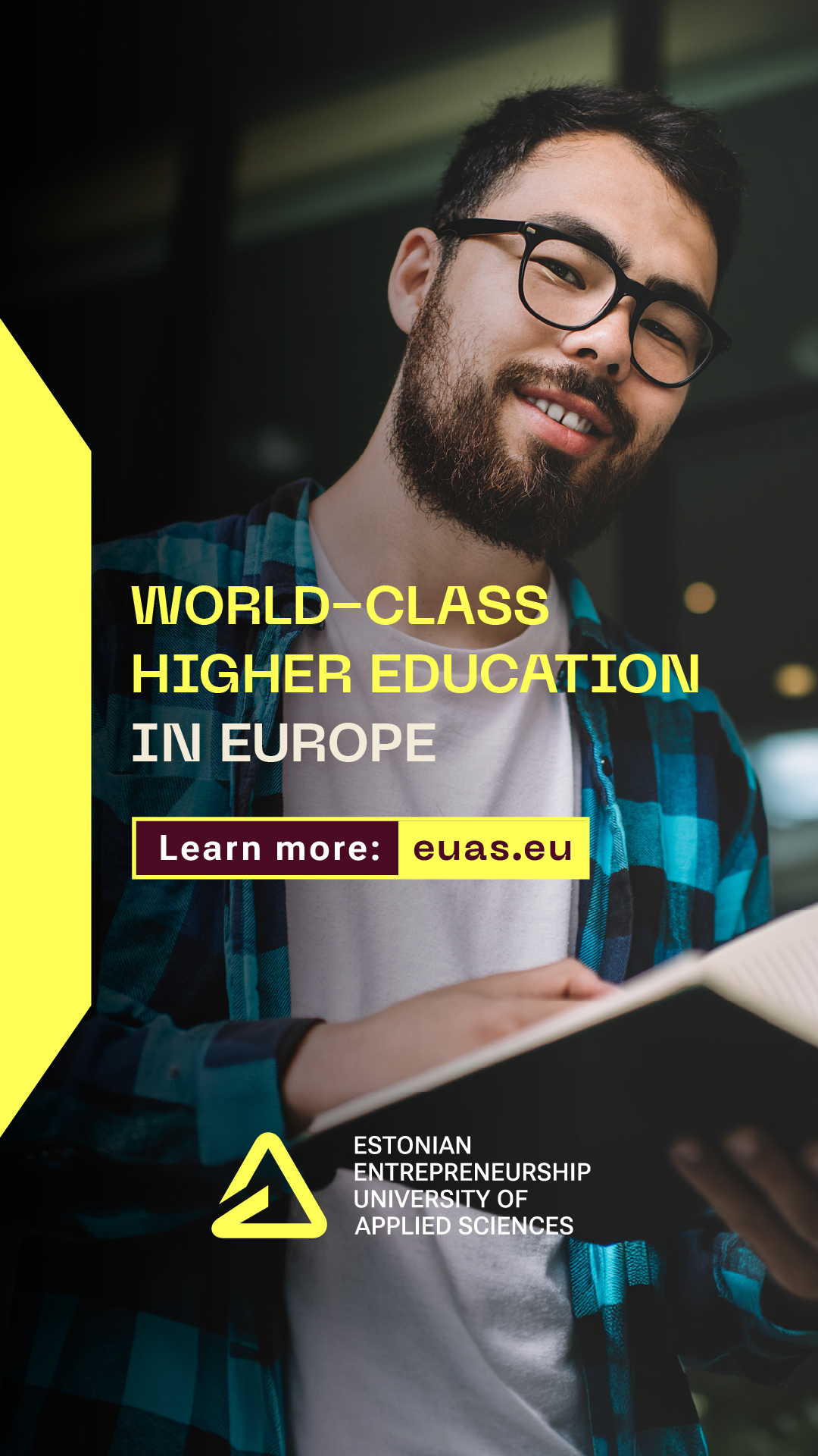 Estonian Entrepreneurship University of Applied Sciences Facebook ad from Apr 9, 2026