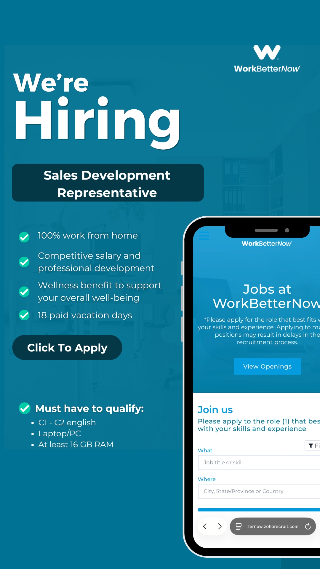 Work Better Now Jobs Facebook ad from Jul 30, 2026