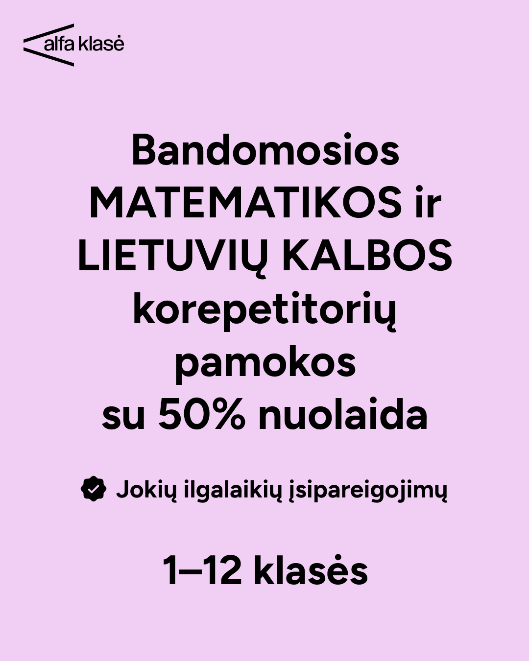 Alfa Klasė Facebook ad