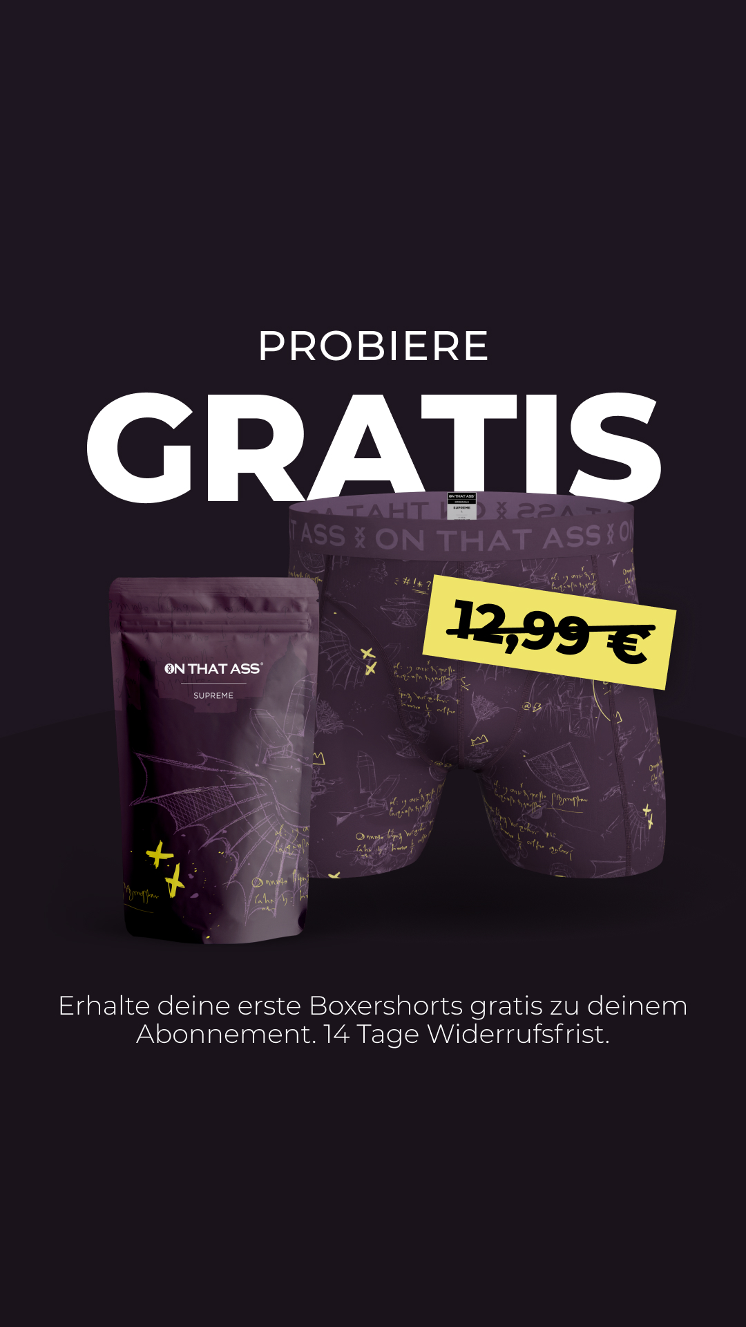 ON THAT ASS Facebook ad