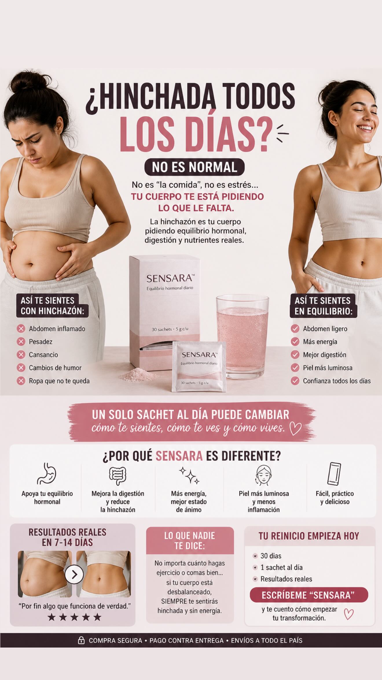 Sensara Facebook ad: Bienestar Femenino