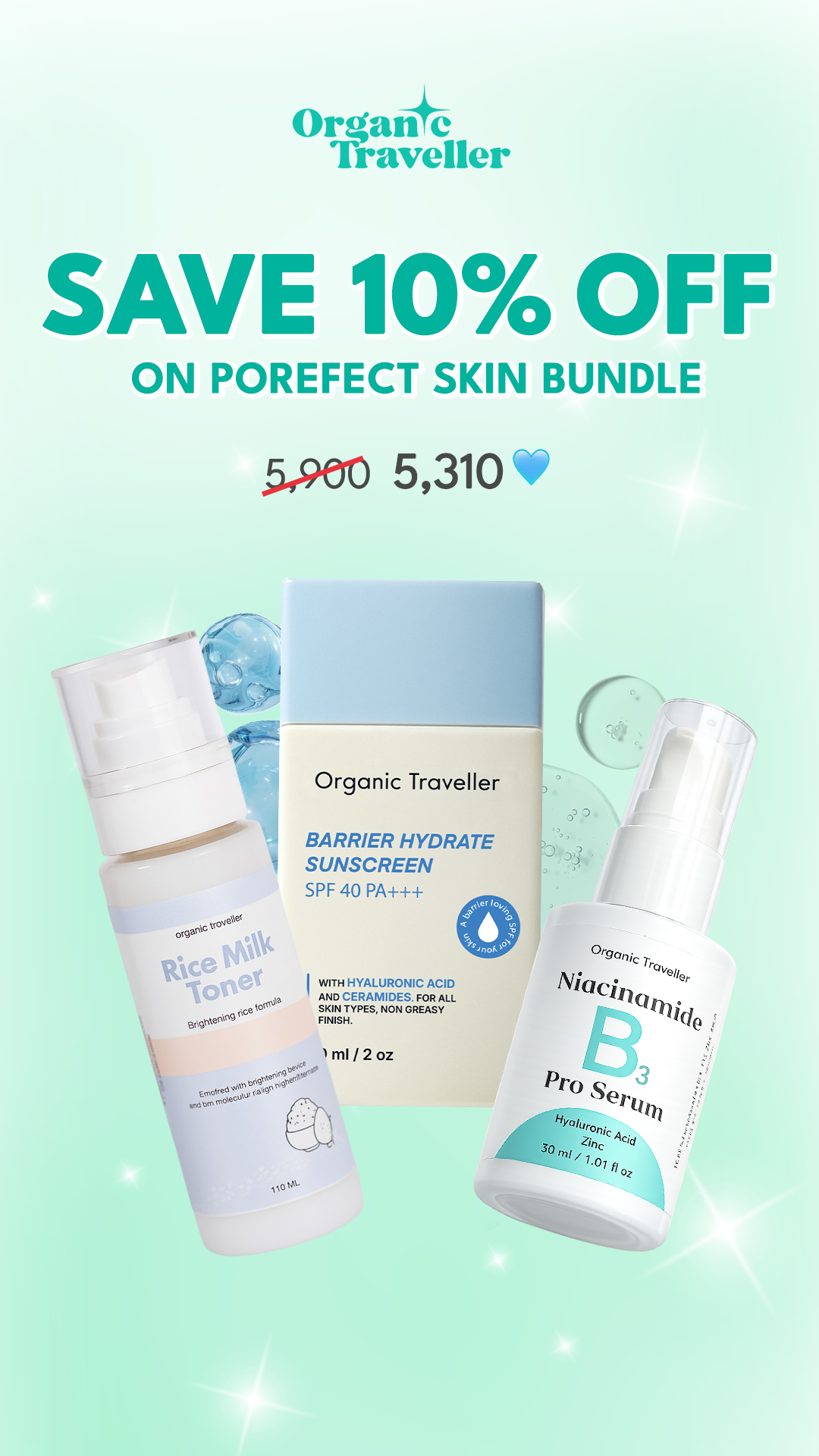 Organic Traveller - Skincare Facebook ad