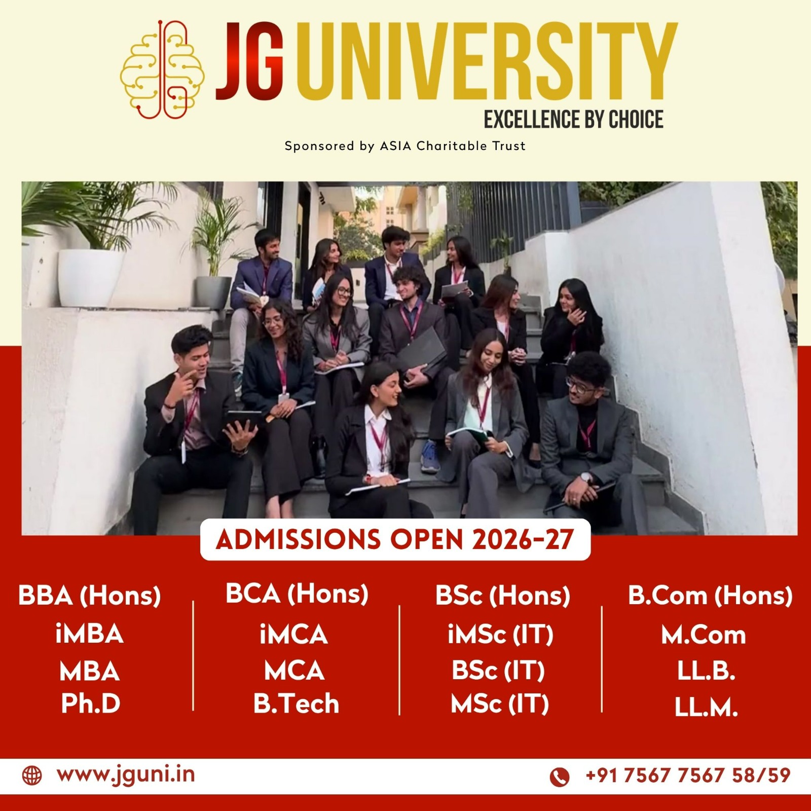 JG University Facebook ad