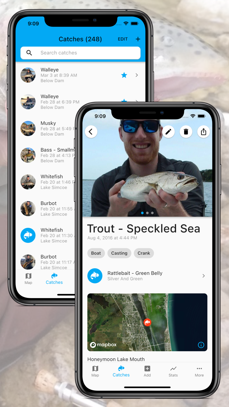Anglers' Log Facebook ad: Customize Your Logbook