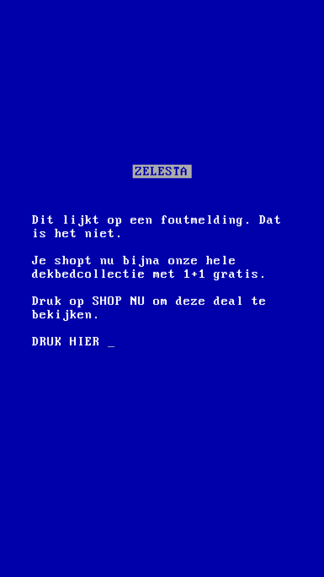 Zelesta.nl Facebook ad