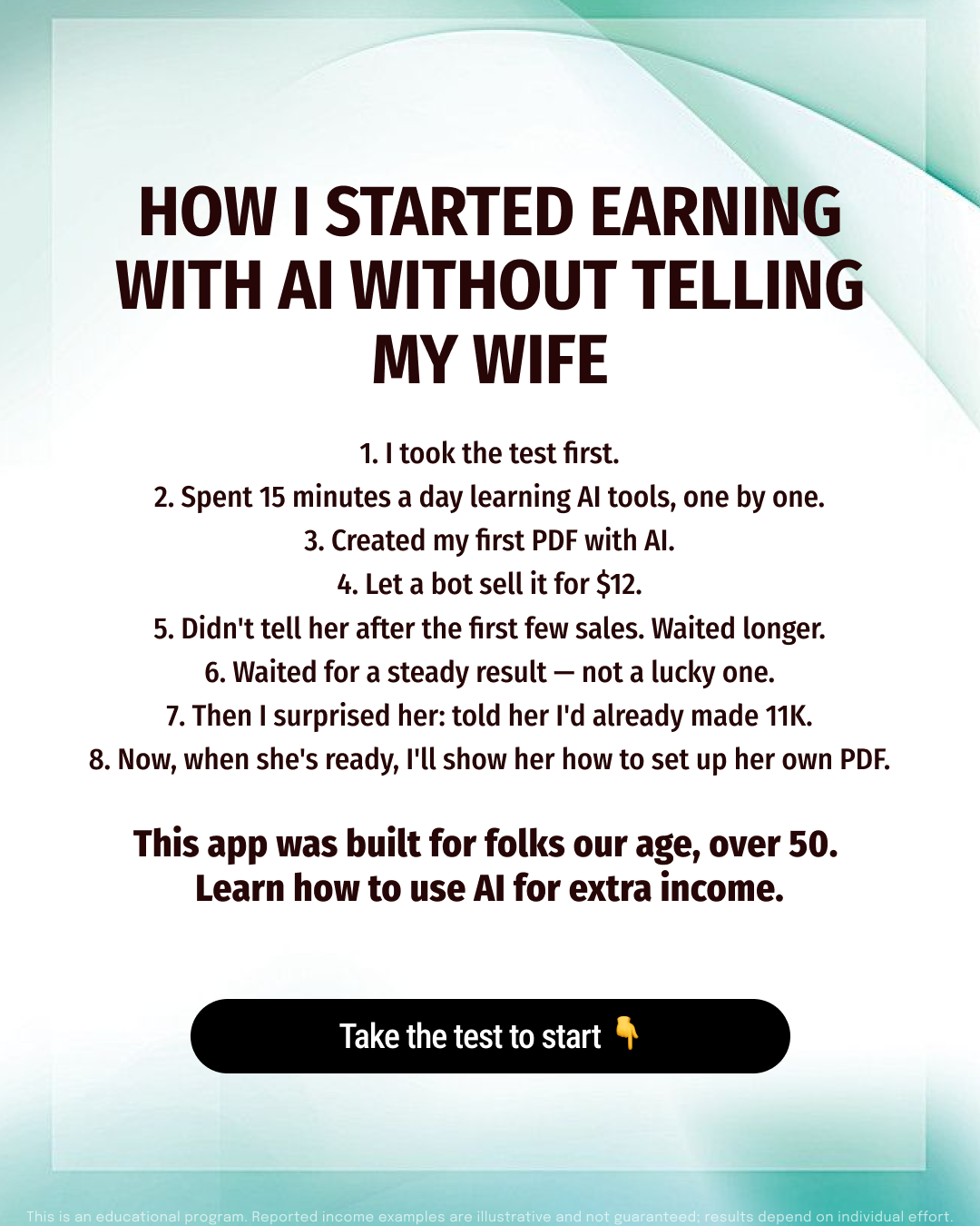 Jessica Carter Facebook ad: Start now and master AI tools