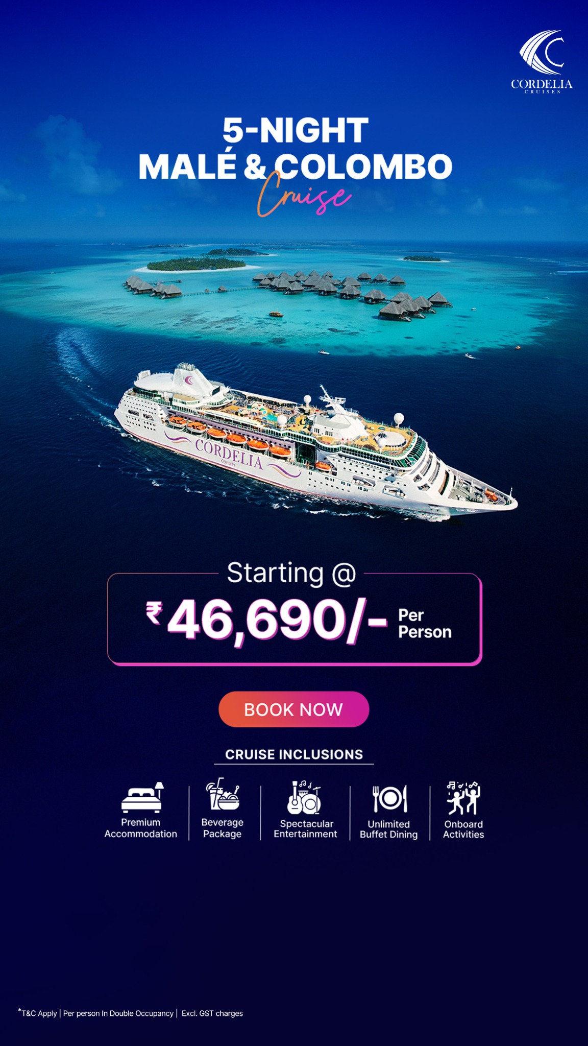 Cordelia Cruises Facebook ad