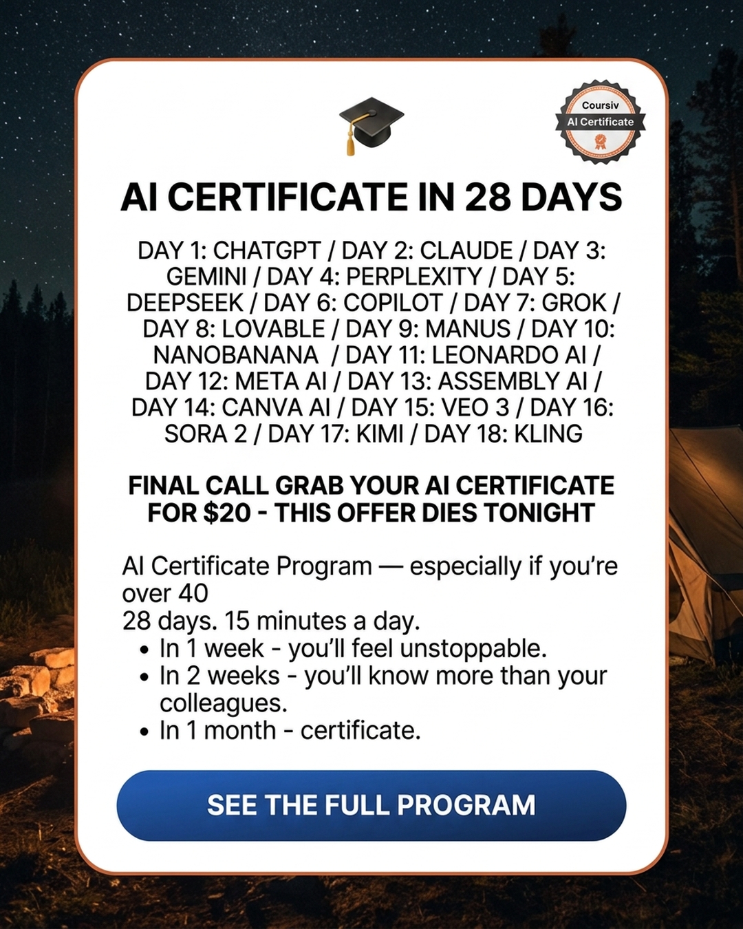 AI Simplified Facebook ad