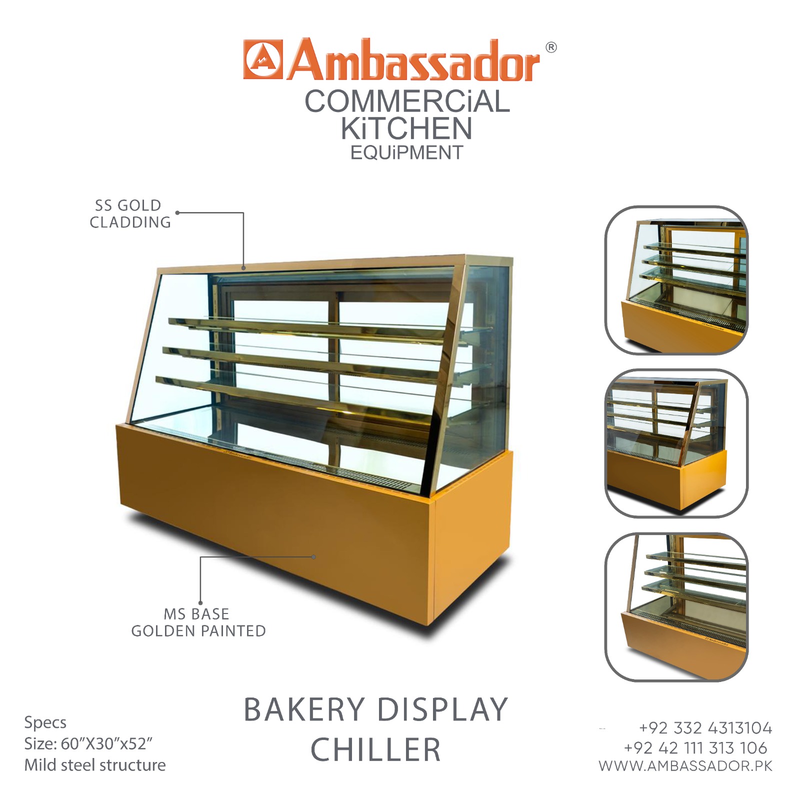 Ambassador commercial Kitchen Equipment Facebook ad: Elevate Your Bakery Display
