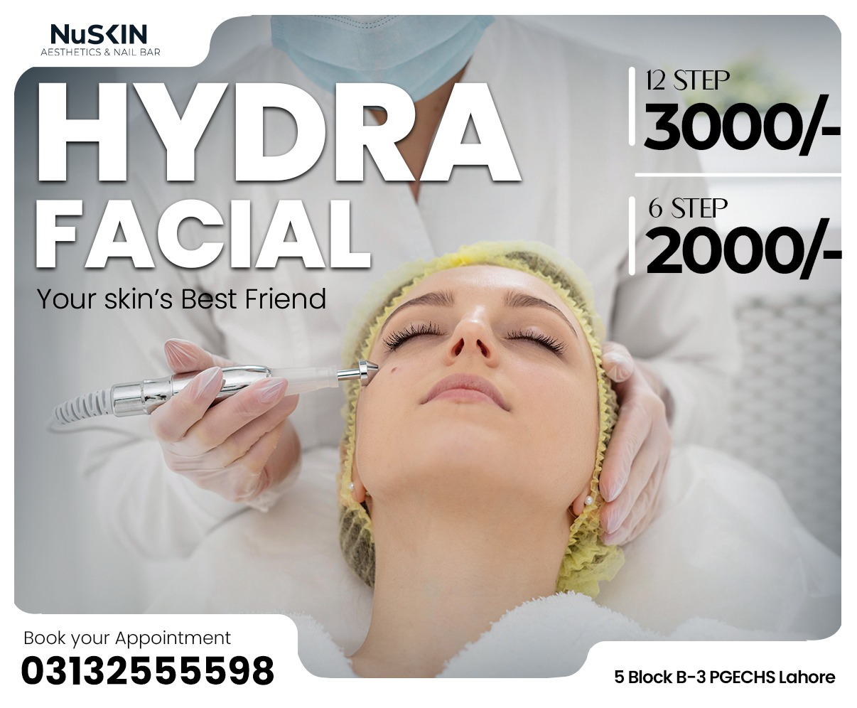 NuSkin Aesthetics & Nail Bar Facebook ad: Revive. Hydrate. Glow.