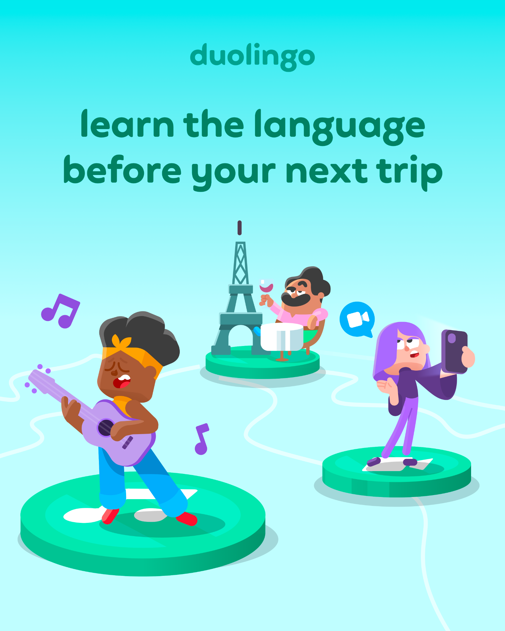 Duolingo Facebook ad