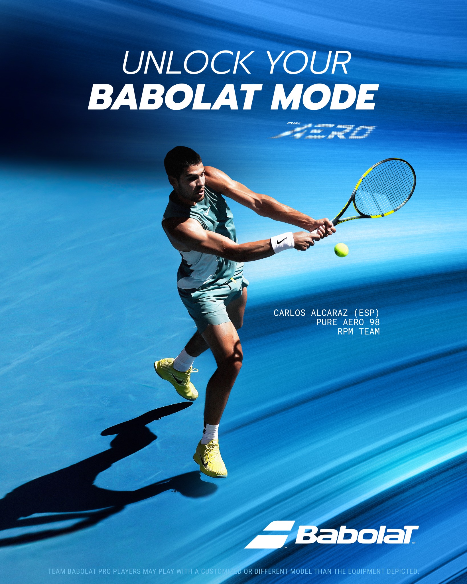 Merchant of Tennis Facebook ad: Unlock Your Babolat Mode