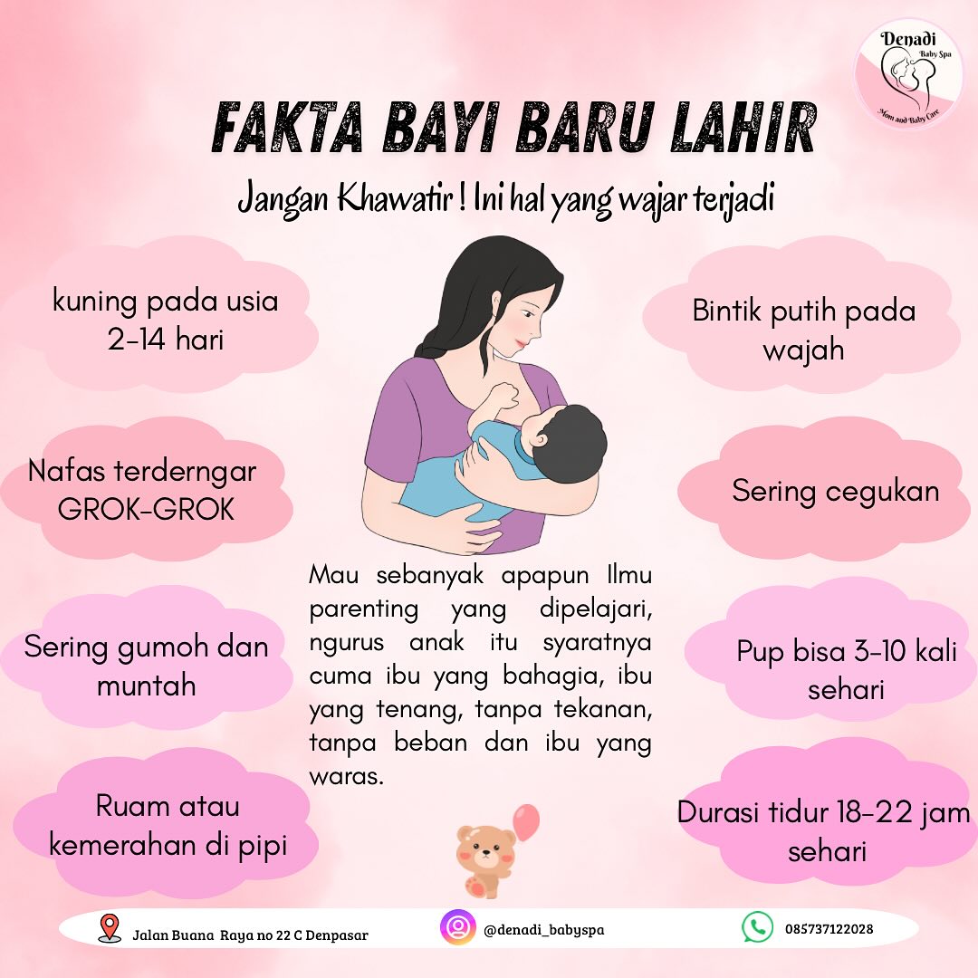 Denadi Baby Spa Facebook ad: Kelahiran sang buah hati ke dunia tentu menjadi…