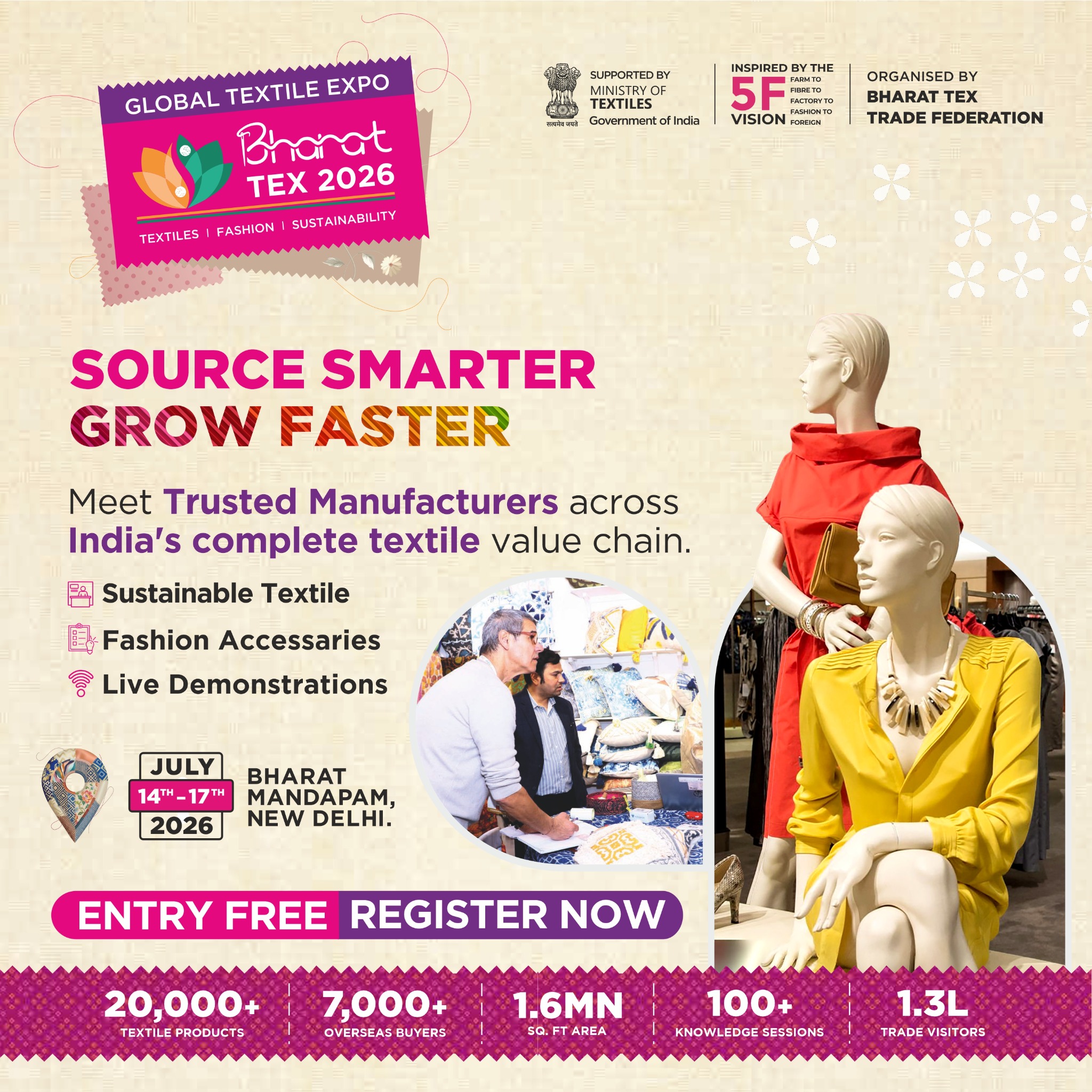Bharat Tex Facebook ad: Meet Trusted Manufacturers
