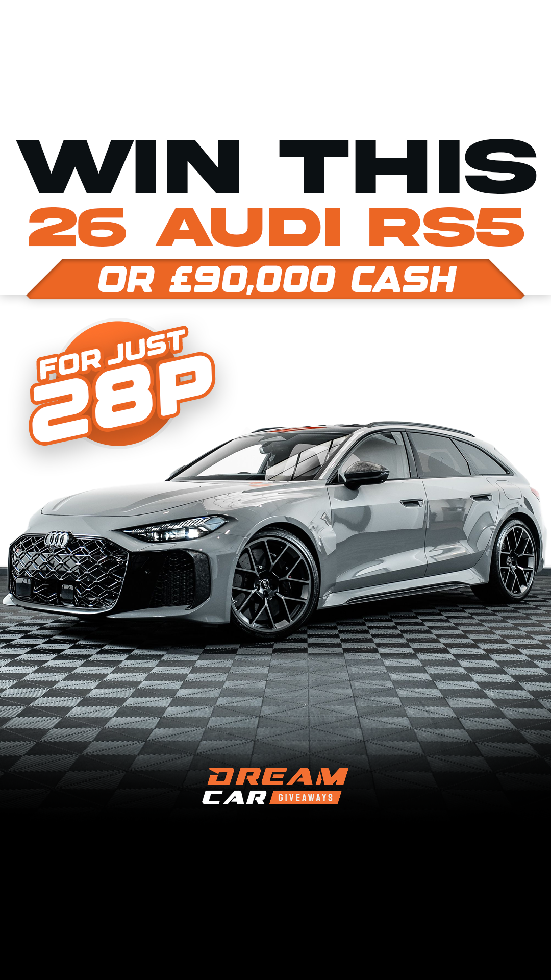 Dream Car Giveaways Facebook ad