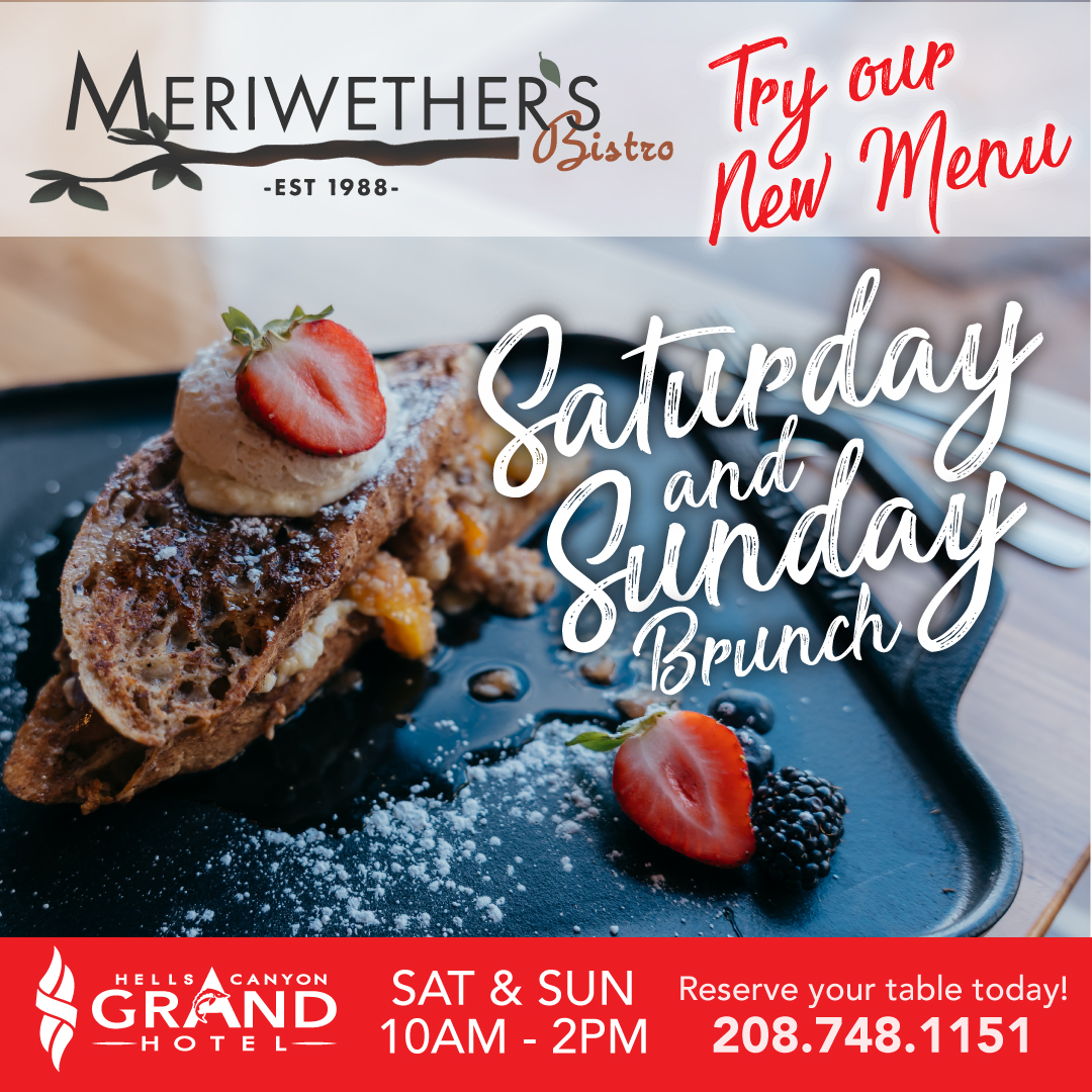 Meriwether's Bistro Facebook ad: Brunch Up Your Weekend