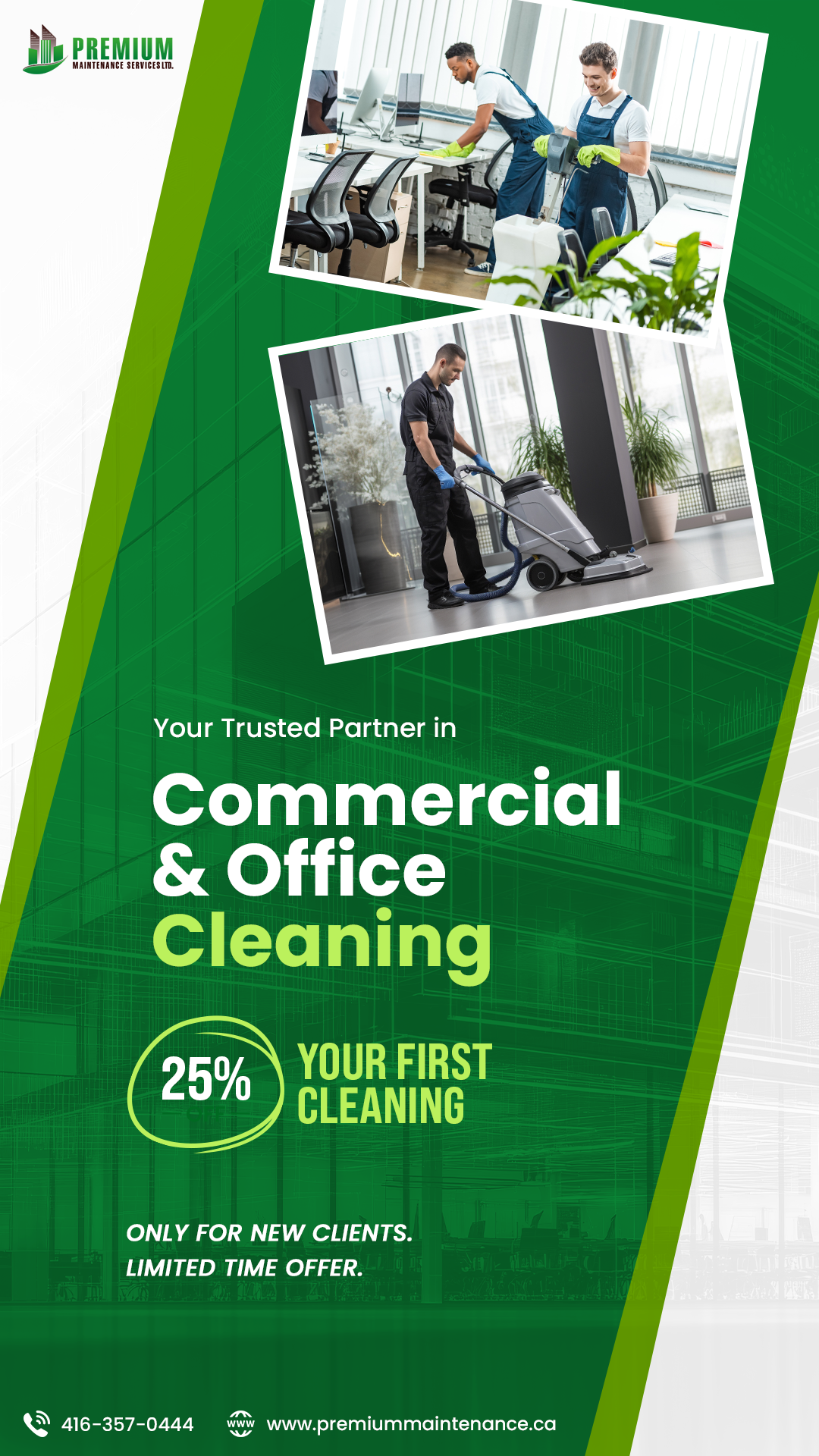 Premium Maintenance Services Ltd. Facebook ad