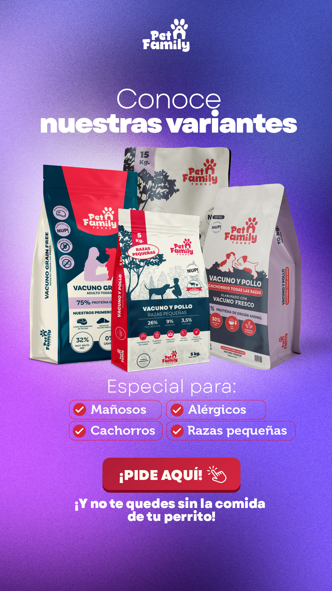 PetFamily Facebook ad