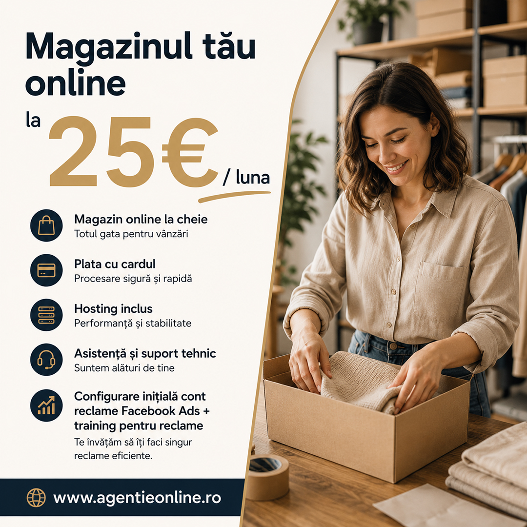 AgentieOnline.ro Facebook ad