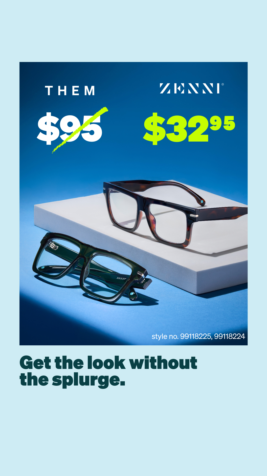Zenni Optical Facebook ad