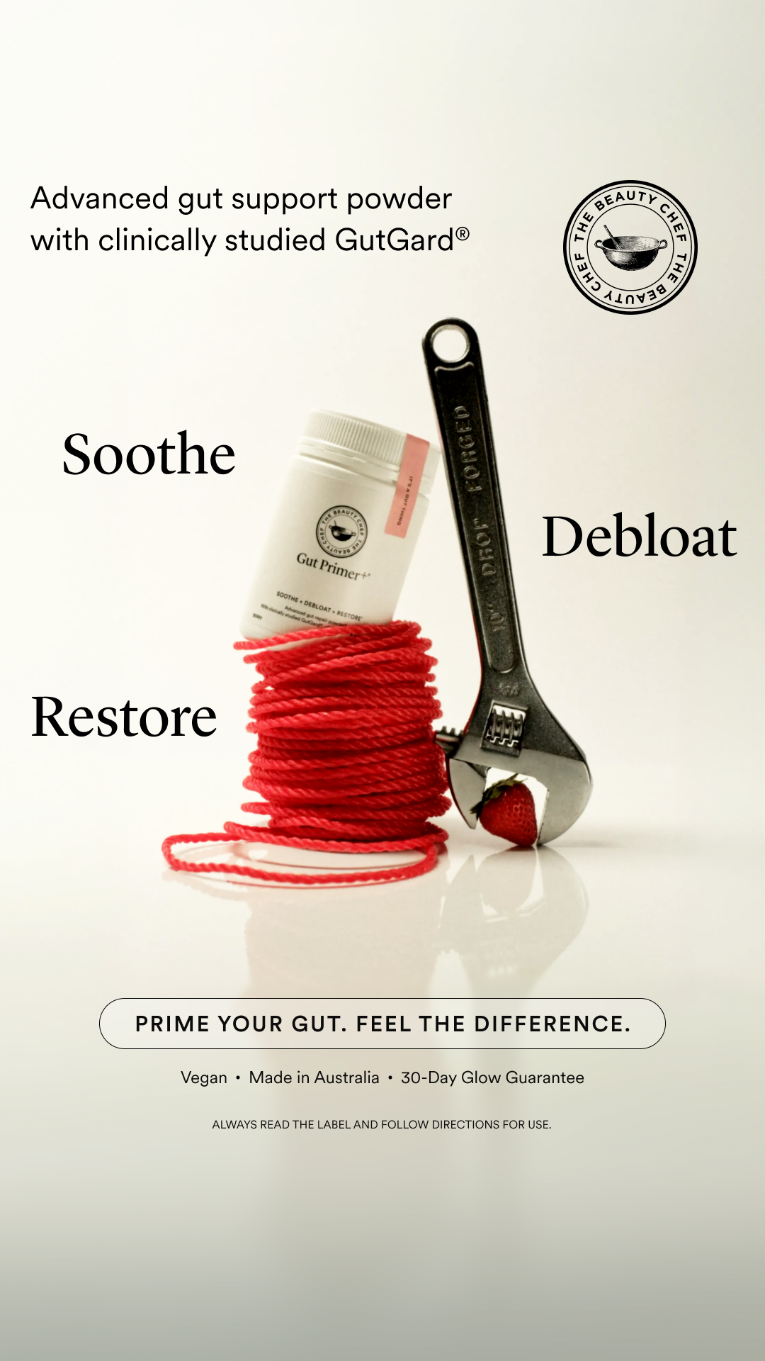 The Beauty Chef Facebook ad: Your daily gut reset