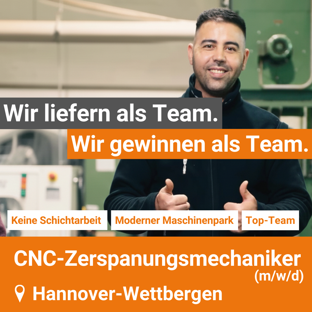 Hilmer GmbH CNC-Technik Facebook ad: CNC-Zerspanungsmechaniker (m/w/d) - Drehen oder Fräsen