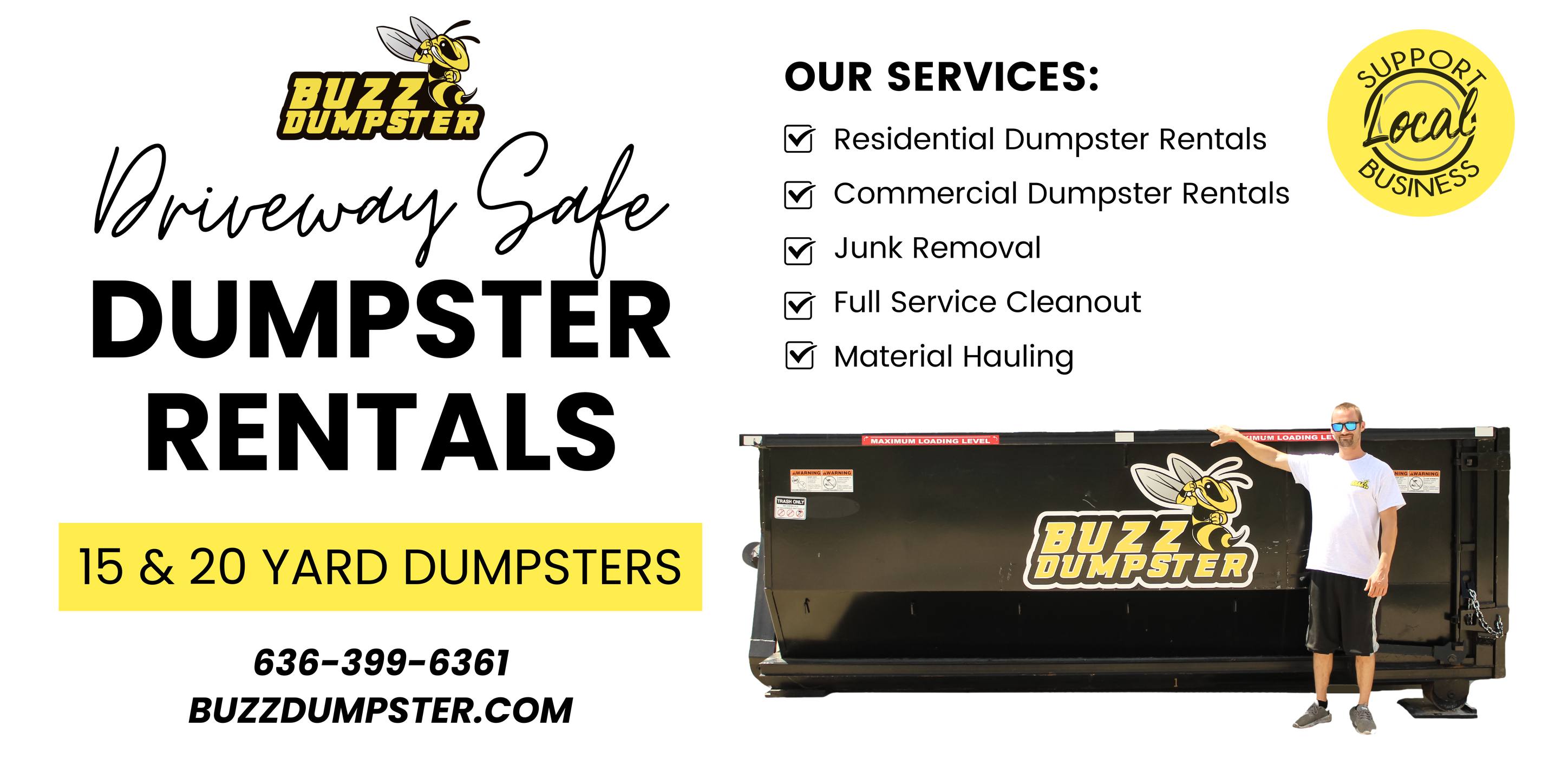 Buzz Dumpster & Junk Removal Facebook ad: 14 DAYS INCLUDED!