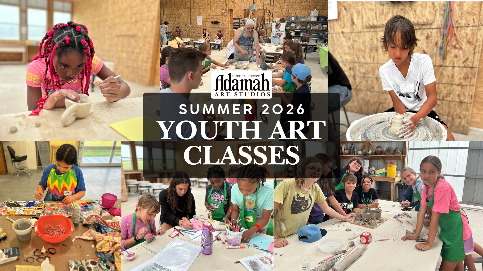 Adamah Arts Studio Facebook ad: Youth Art Classes
