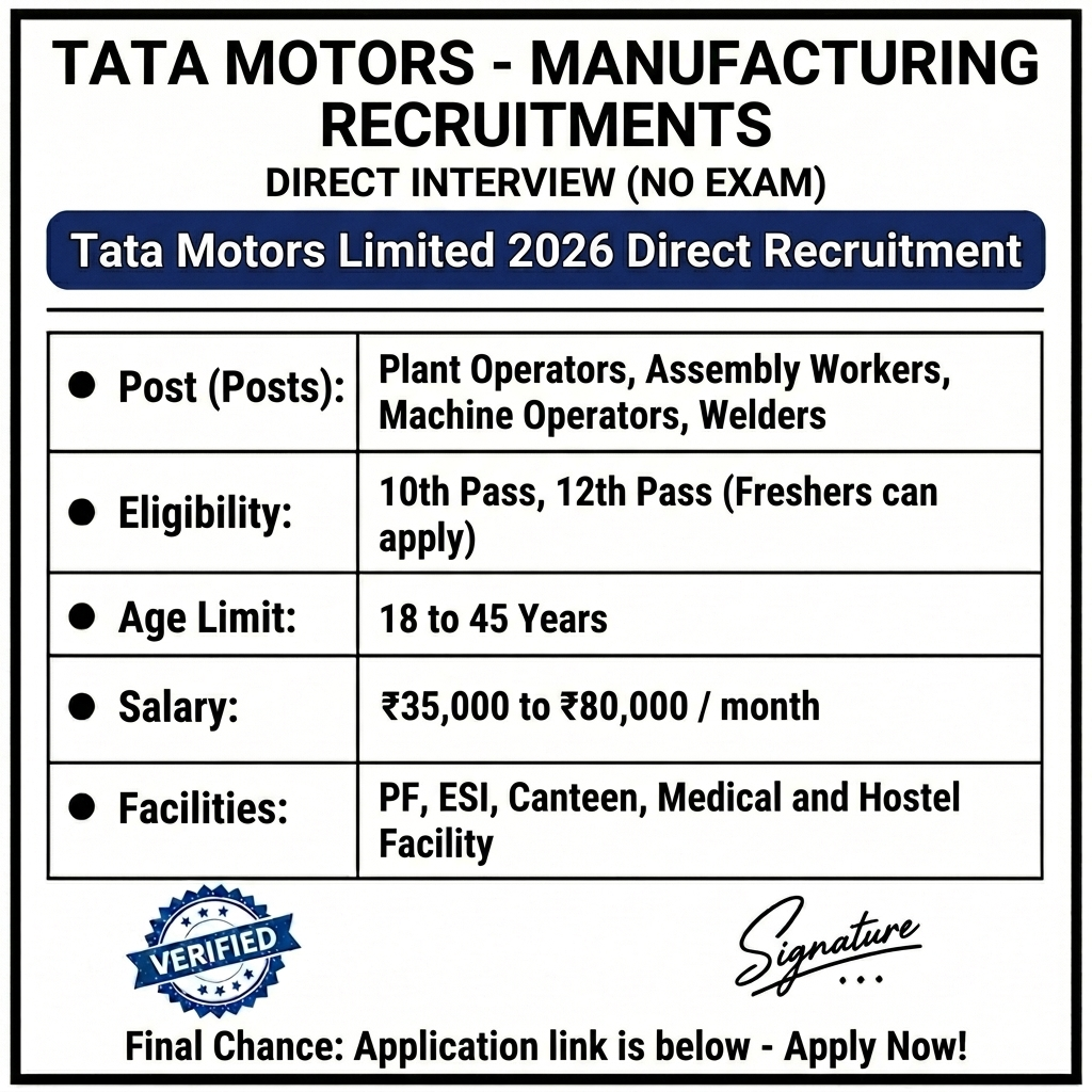 India Job Hub Facebook ad: Factory Staff Recruitment Started