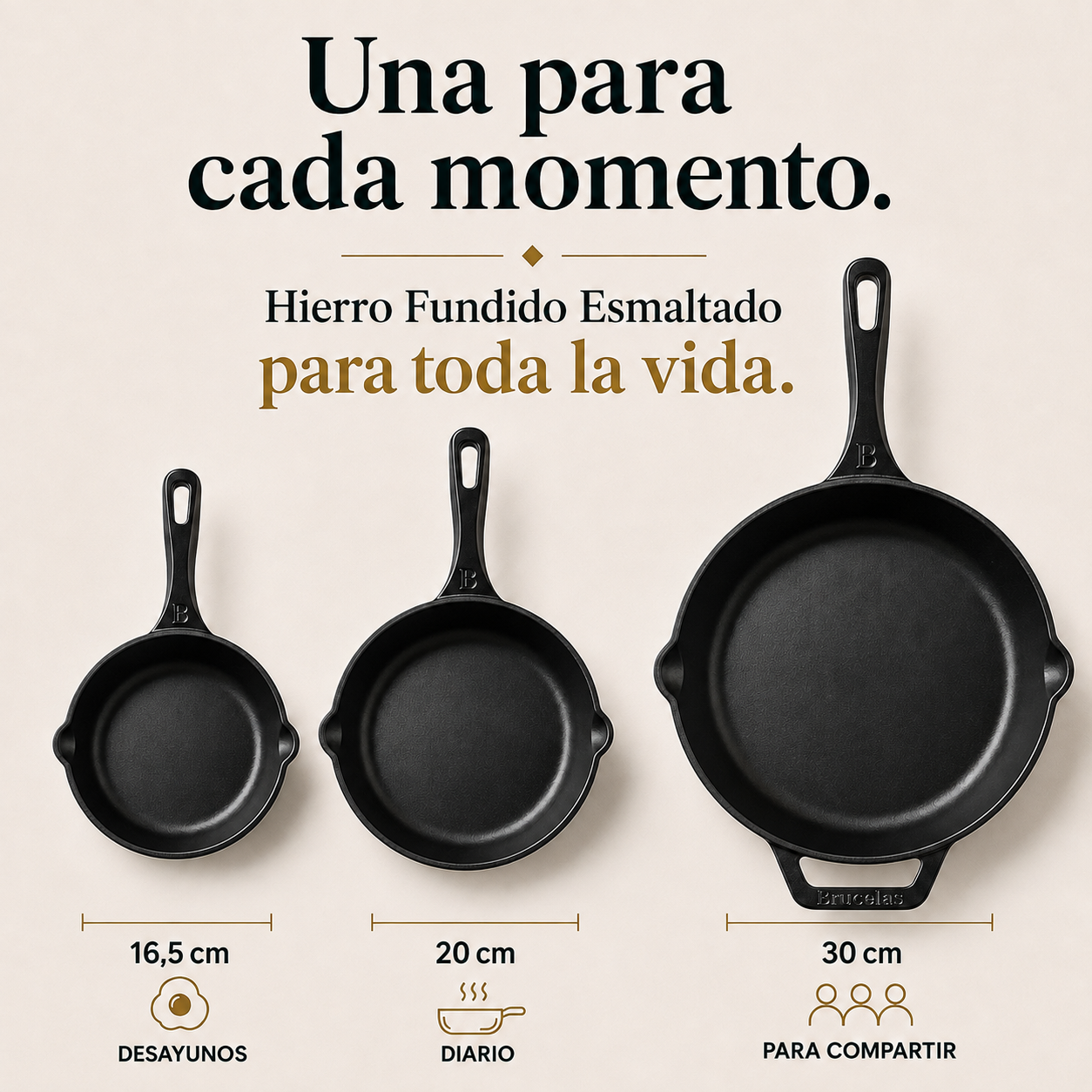 Bruselas Cocina Spain Facebook ad: Hierro Fundido Para Toda la Vida