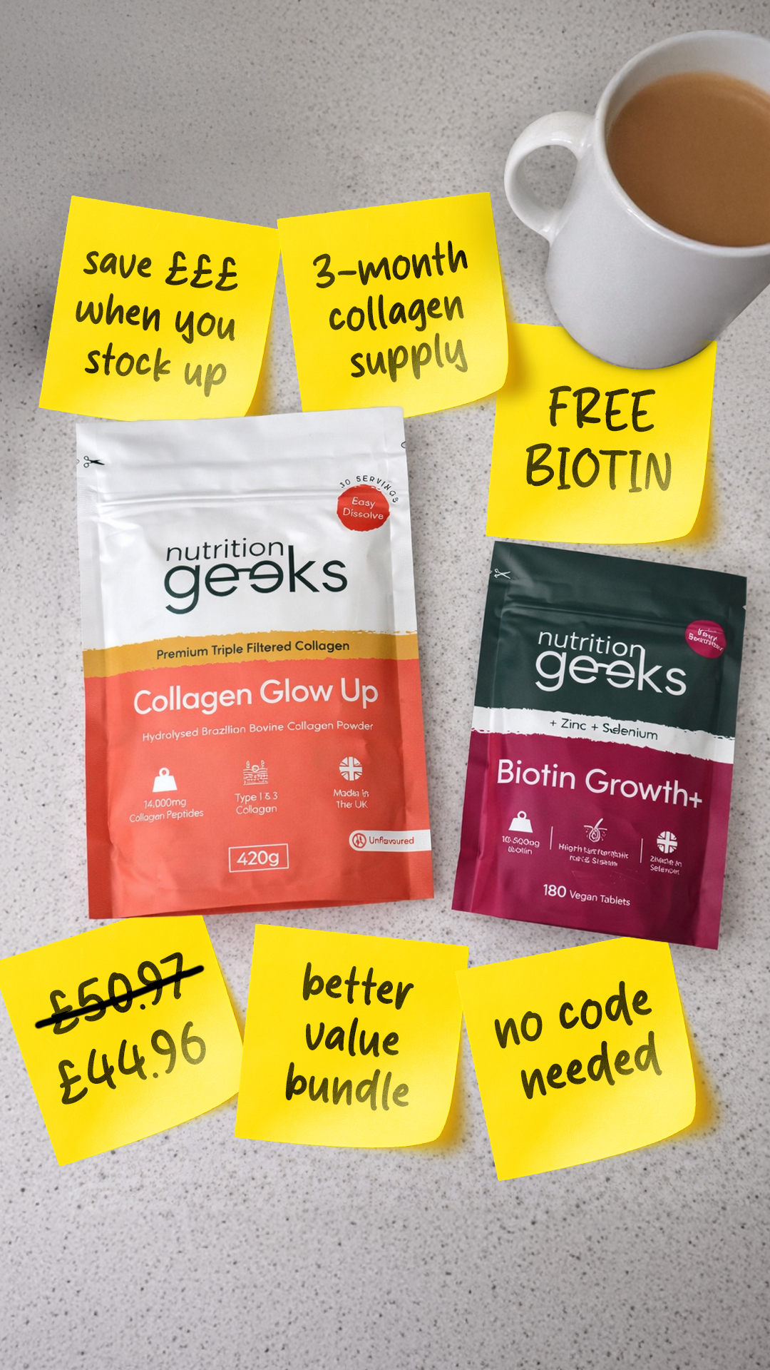 Nutrition Geeks Facebook ad