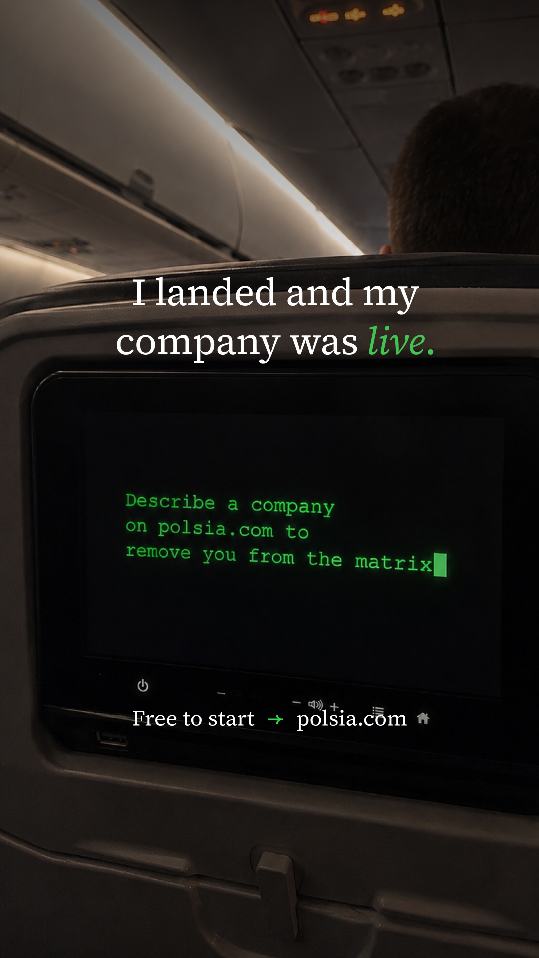 Polsia AI Facebook ad