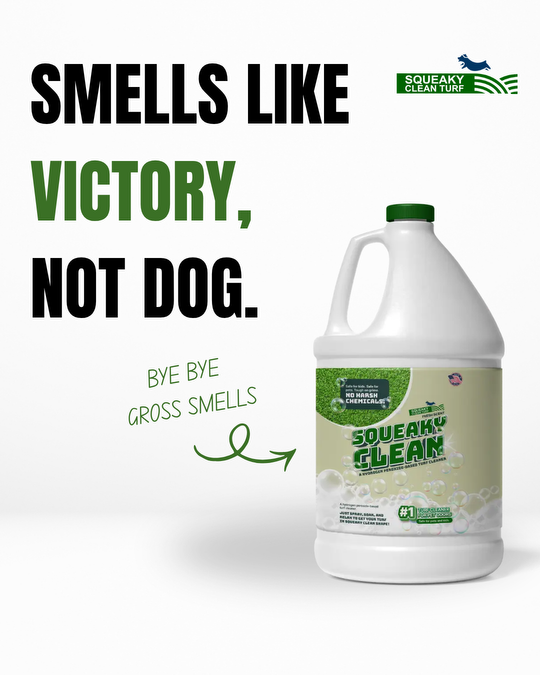 Squeaky Clean Turf Cleaner Facebook ad: 15% Off This Summer, Code SUMMERHEAT