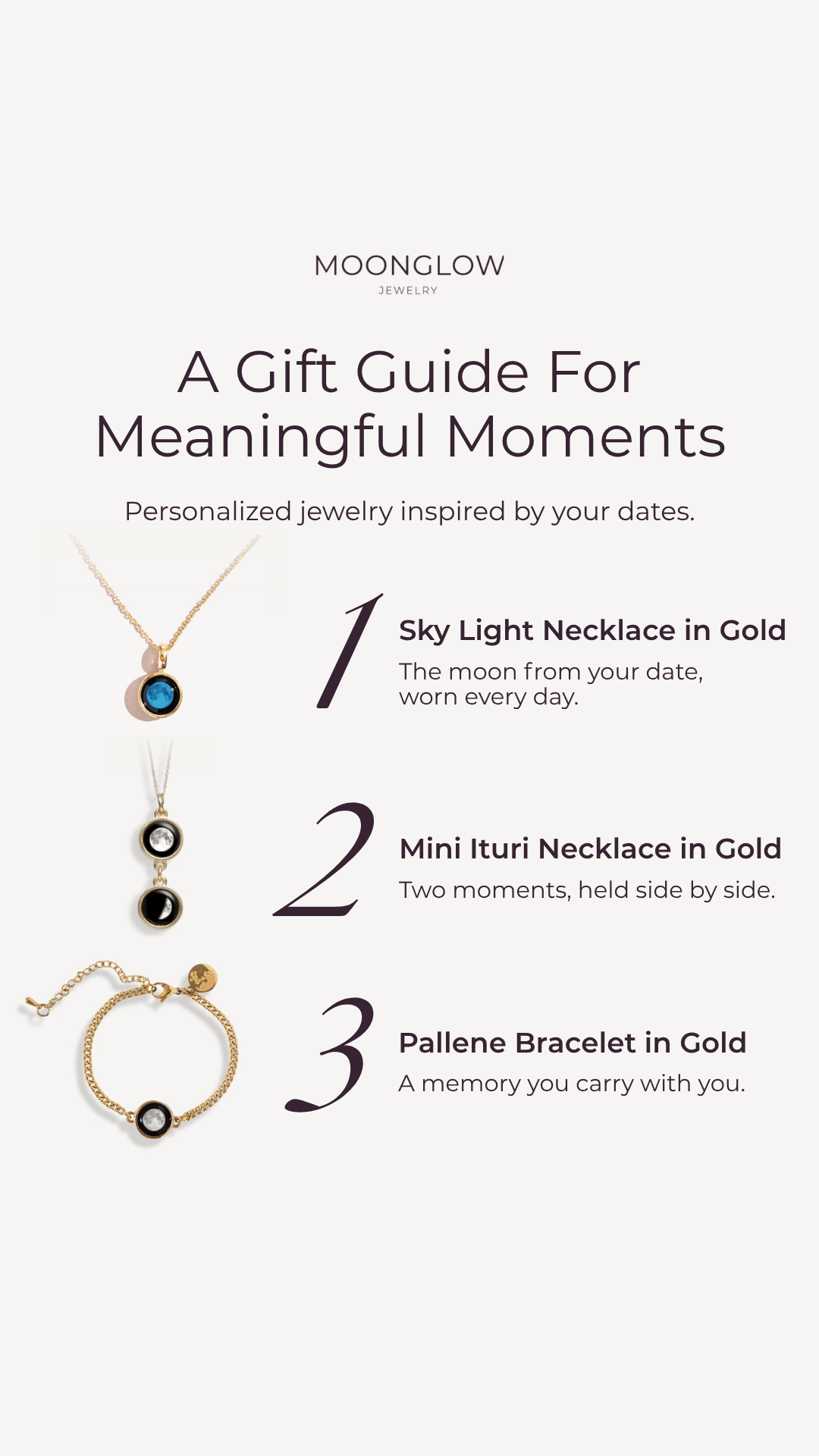 Moonglow Jewelry Facebook ad