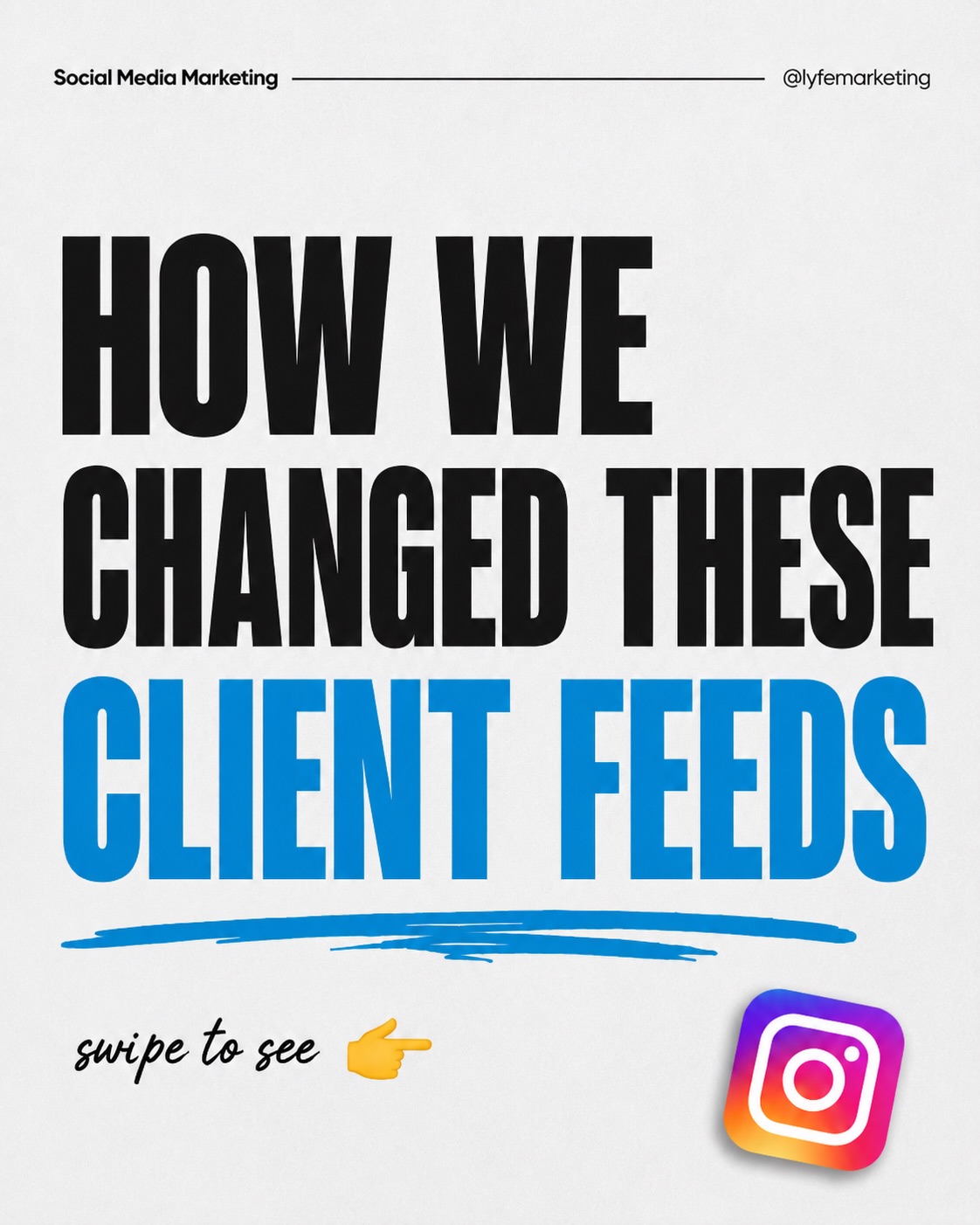 LYFE Marketing Facebook ad: Business owners, comment BRAND for a free Instagram…