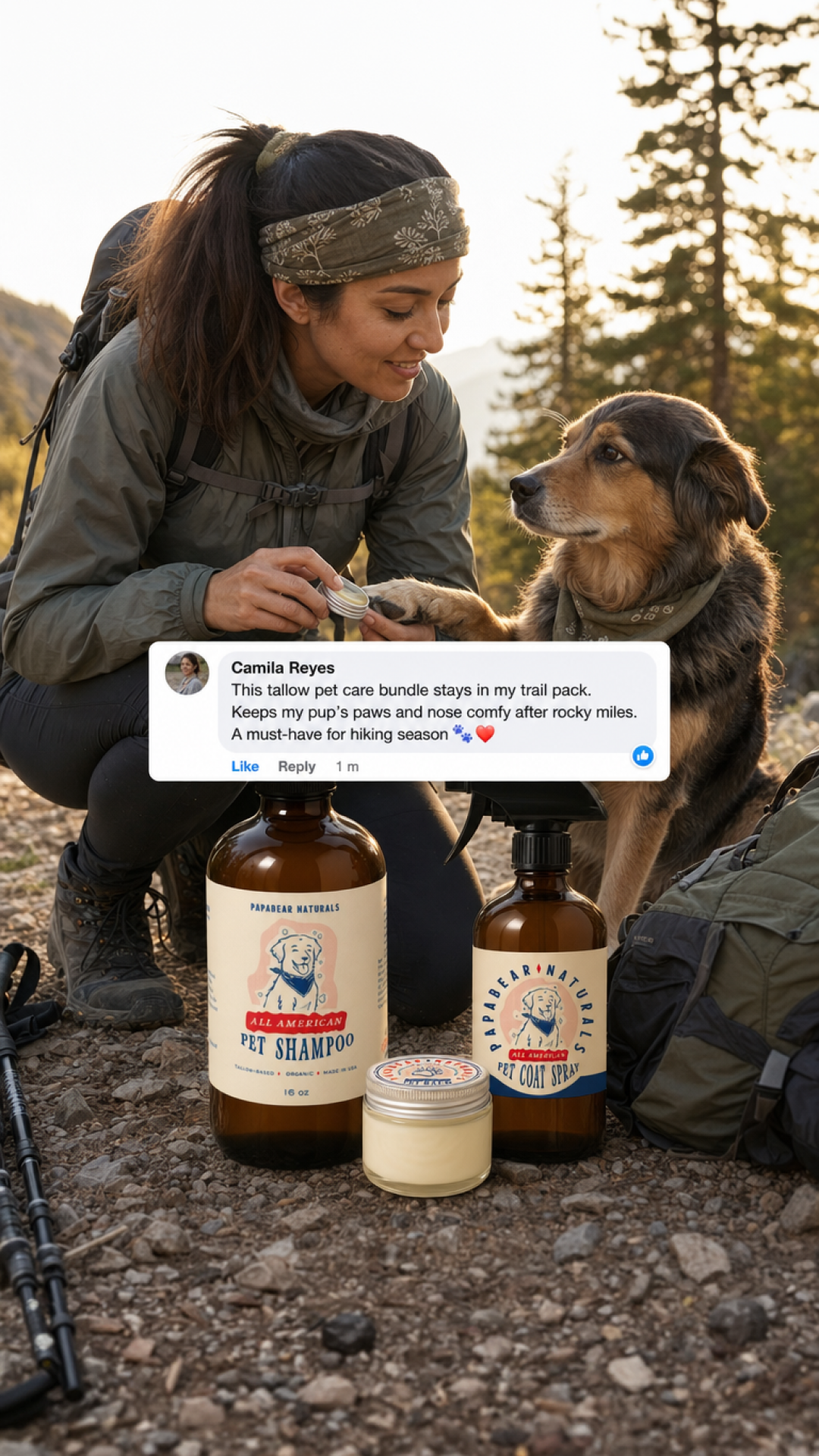 Papabear Naturals Facebook ad