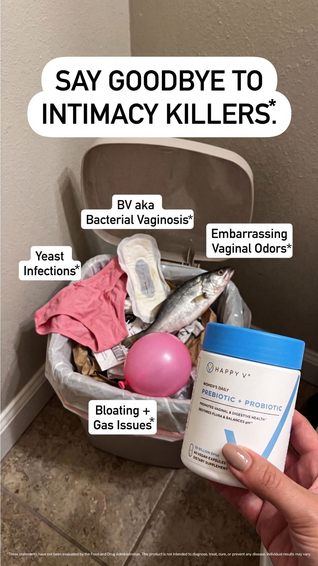 Happy V Facebook ad