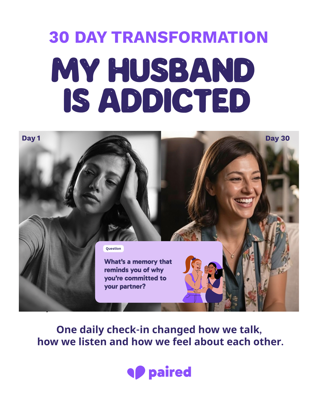 Paired Facebook ad