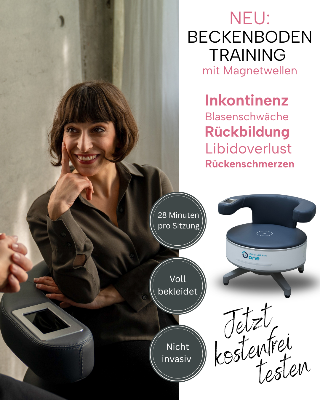 Beckenboden Behandlung Facebook ad
