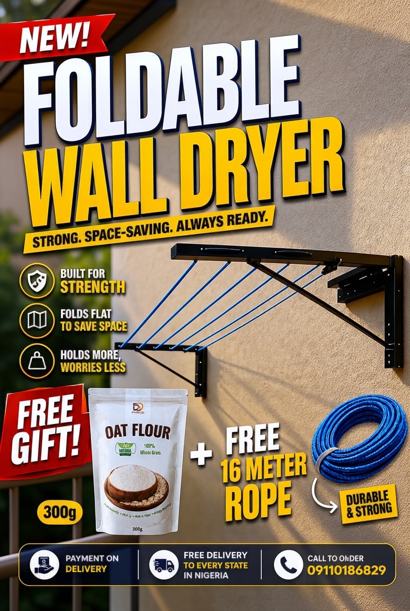 Smart Home Essentials Facebook ad: Enjoy More Drying Space.
