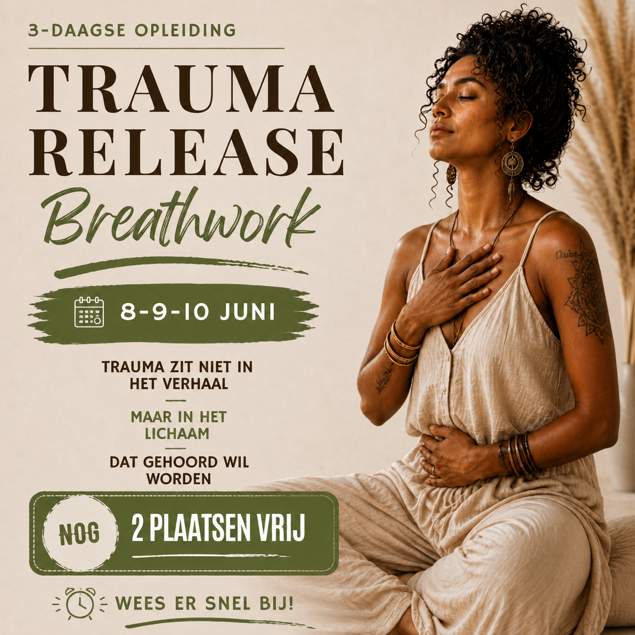 Inner-journey Trauma Release & Breathwork Facebook ad: Wil jij als ademcoach, therapeut of begeleider niet…