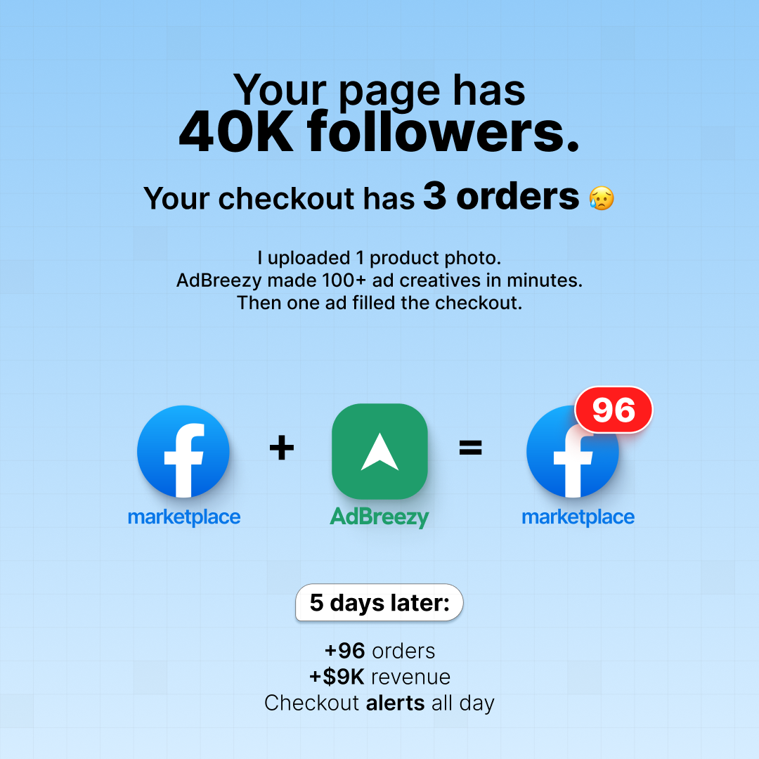 AdBreezy Facebook ad